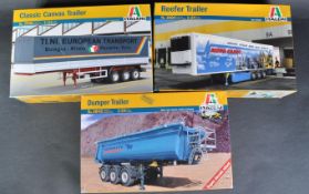 COLLECTION OF X3 ITALERI 1/24 SCALE PLASTIC MODEL KITS