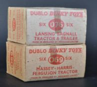 TWO VINTAGE DUBLO DINKY TOYS EMPTY TRADE BOXES