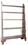 19TH CENTURY MAHOGANY WATERFALL BOOKCASE