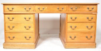 LARGE 19TH CENTURY VICTORIAN PINE ESTATE DESK