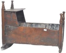 18TH CENTURY GEORGE III OAK CHILDS CRIB