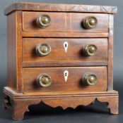 18TH CENTURY GEORGE III MAHOGANY APPRENTICE CHEST