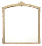 LARGE 19TH CENTURY VICTORIAN OVERMANTEL MIRROR