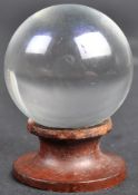 19TH CENTURY WITCHES CRYSTAL BALL ON BASE