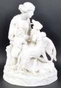 19TH CENTURY BISQUE PARIAN WARE FIGURINE GROUP