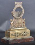 19TH CENTURY BRONZE / BRASS POCKET WATCH STAND