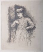 HUBERT VON HERKOMER (1849-1914) - SIGNED ETCHING PORTRAIT