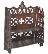 19TH CENTURY GOTHIC ECCLESIASTICAL SET OF WALL SHELVES