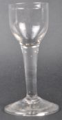 18TH CENTURY PLAIN STEM WINE DRINKING GLASS