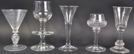 WINE DRINKING GLASSES DATING FROM THE 18TH CENTURY