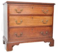 19TH CENTURY GEORGE III SMALL MAHOGANY CHEST OF DRAWERS
