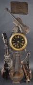 19TH CENTURY FRENCH AUBERT OF PARIS BRONZE WORKED CLOCK