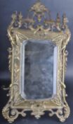 19TH CENTURY BRONZE ROCOCO TABLE MIRROR