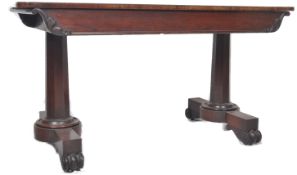 EARLY 19TH CENTURY REGENCY ROSEWOOD LIBRARY TABLE