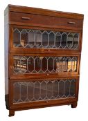 GLOBE WERNICKE MAHOGANY LAWYERS BOOKCASE