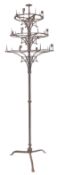 LARGE CATHEDRAL SIZE WROUGHT IRON GOTHIC CANDELABRA