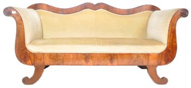 19TH CENTURY SWEDISH BIEDERMEIER CANAPE SOFA