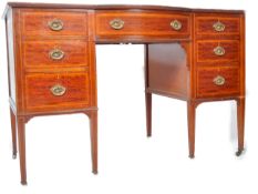 MAPLE & CO - MAHOGANY SIDEBOARD / WRITING TABLE