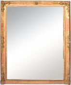 LARGE MID 19TH CENTURY GILDED OVERMANTEL MIRROR