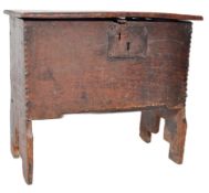 17TH CENTURY OAK COFFER BLANKET BOX