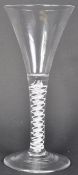 MID 18TH CENTURY GEORGE III WINE DRINKING GLASS