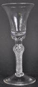 MID 18TH CENTURY COMPOSITE STEM WINE DRINKING GLASS