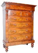 EARLY 19TH CENTURY REGENCY SCOTTISH CHEST OF DRAWERS