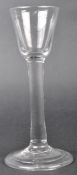 18TH CENTURY PLAIN STEM WINE DRINKING GLASS