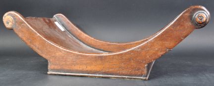 18TH CENTURY GEORGE III MAHOGANY CHEESE COASTER