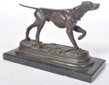 JULES MOIGNIEZ (FRENCH 1835-1894) - BRONZE HUNTING HOUND