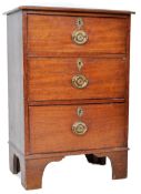 EARLY 19TH CENTURY GEORGE III MAHOGANY CHEST OF DRAWERS