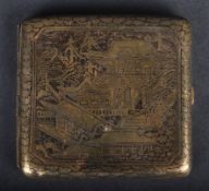 EARLY 20TH CENTURY JAPANESE DAMASCENE CIGARETTE CASE
