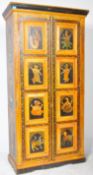20TH CENTURY INDIAN PAINTED HARDWOOD CUPBOARD