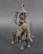 19TH CENTURY INDIAN DHOKRA LOST WAX BRONZE ELEPHANT