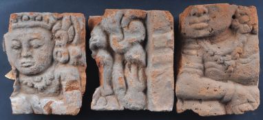 14TH-15TH CENTURY JAVANESE TERRACOTTA PANELS / TILES