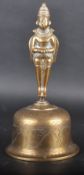 LARGE 19TH CENTURY INDIAN HINDU BRASS BRONZE GHANTI