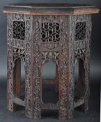 19TH CENTURY ANGLO-INDIAN CARVED SIDE TABLE