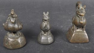 CHINESE BRONZE ANIMAL OPIUM WEIGHTS