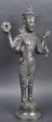 LARGE 19TH CENTURY BRONZE BUDDHA OF INFINITE COMPASSION