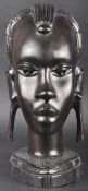 NIGERIAN CARVED EBONY BUST BY FELIX EDUBOH