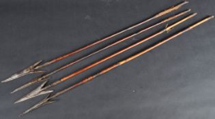 SET OF 19TH CENTURY INDIAN TIN ARROWS