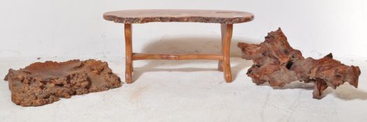 SELECTION OF LIVING EDGE / ROOT WOOD HOME DÉCOR