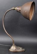 VINTAGE ART NOUVEAU INFLUENCED COPPER AND BRASS LAMP