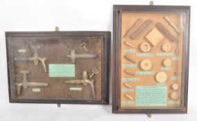 TWO VINTAGE 20TH CENTURY CASED DIORAMA DISPLAYS