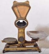 POOLEY & SONS - LARGE SET OF MID CENTURY SCALES