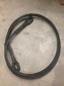 MILITARY INTEREST - LARGE & HEAVY SHERMAN TANK TOWING ROPE