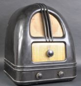 VINTAGE ART DECO BAKELITE CASED VALVE RADIO
