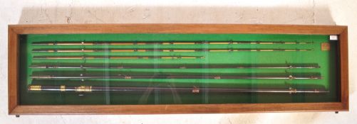 JONES MAKER - EARLY 20TH CENTURY CASED DISPLAY FISHING ROD