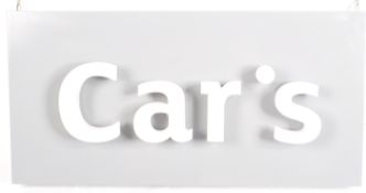 CAR'S - CONTEMPORARY MOTORING POINT OF SALE LIGHT SIGN