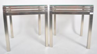 MATCHING PAIR OF CONTEMPORARY DESIGNER TABLES